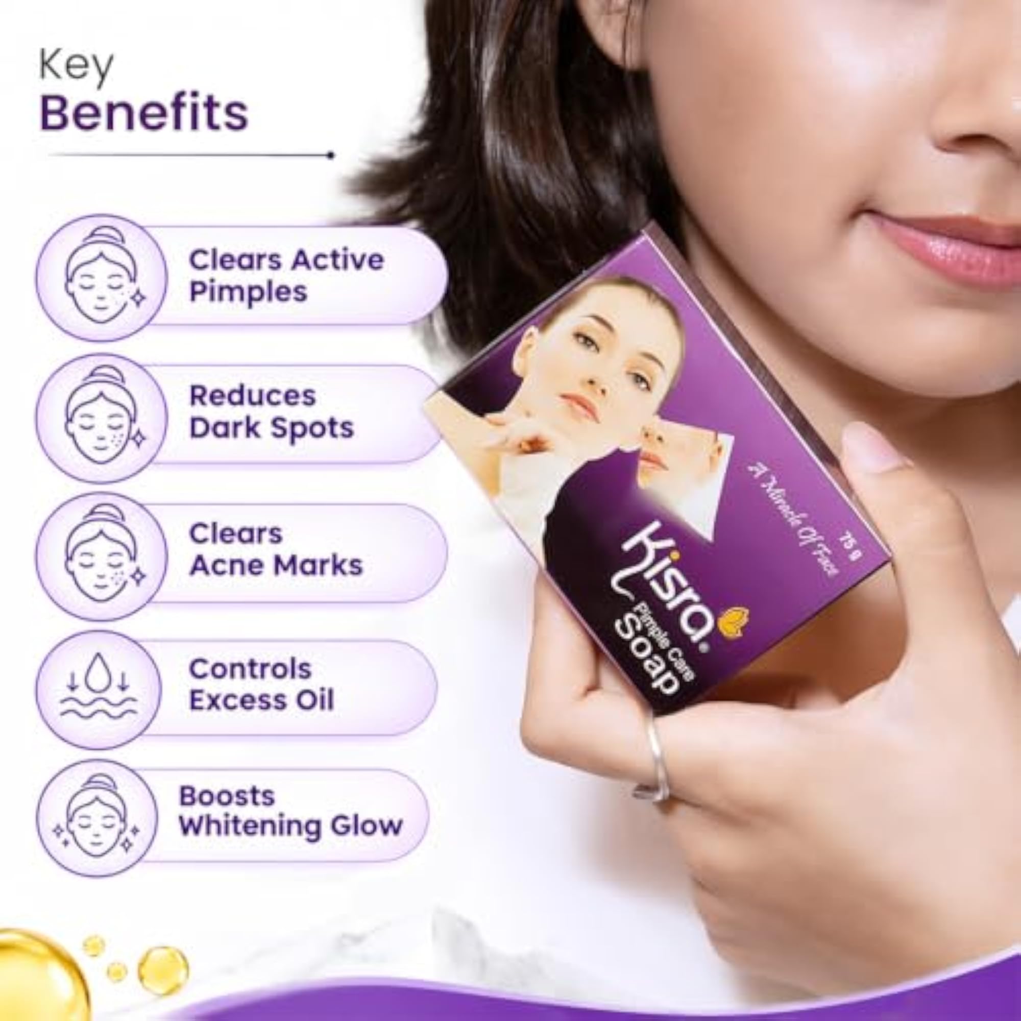 Pimple Care Soap for Acne, Blemishes & Dark Spots